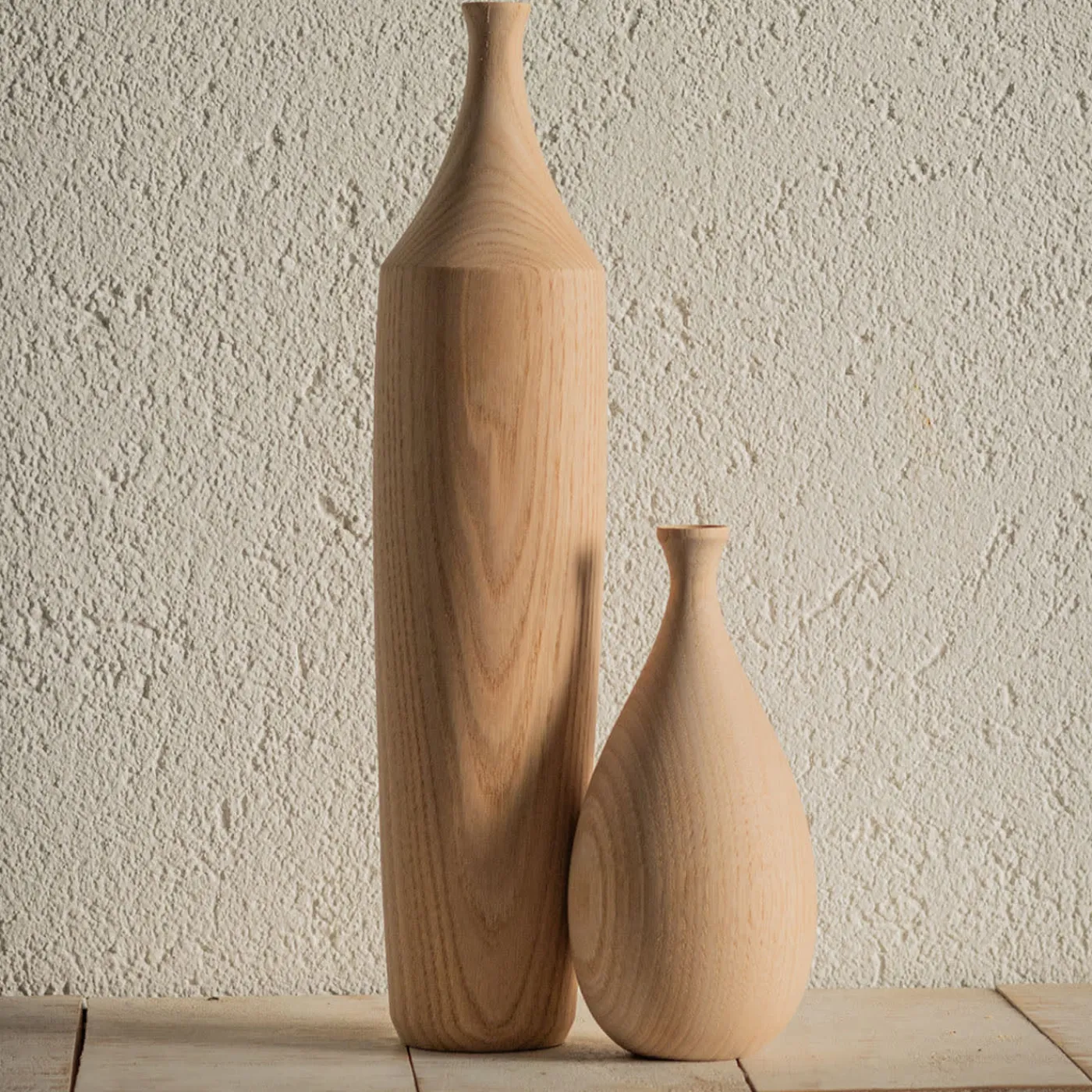 Andrea Celestino Set di bottiglie scultoree in legno #1> Bottiglie Decorative