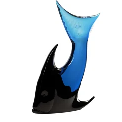 Fornace Mian Set di due pesci luna color rubino e ambra per acquario> Statuine