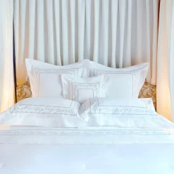 Verderoccia Set di lenzuola Roma White & Silver Olive US King><noscript><img width=