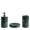 FiammettaV Home Collection Set rotondo da bagno in marmo verde del Guatemala> Arredo Bagno