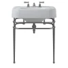 Devon&Devon Single Memphis Console in ceramica bianca e finitura cromata> Lavabi E Vasche Da Bagno
