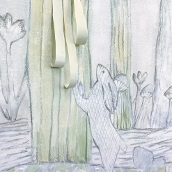 Fabscarte Skov Carta da parati dipinta a mano in collaborazione con Maria Nielsen> Carte Da Parati