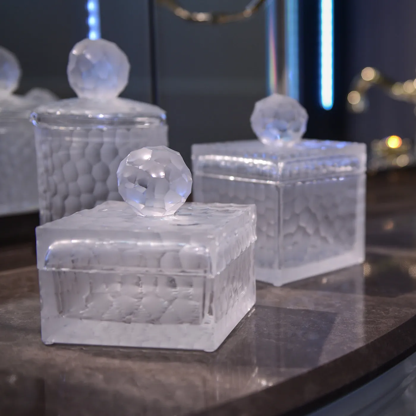 Mario Cioni & C Spa Afrika Set di 2 scatole quadrate> Arredo Bagno