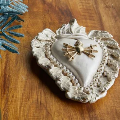 Cuore di Argilla SPADE SACRE CUORE IN CERAMICA BIANCA><noscript><img width=