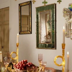 Spini Firenze Specchio con fiori asiatici> Specchi Da Parete