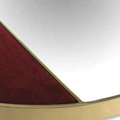 Borzalino Specchio da parete Half Moon medio in ottone> Specchi Da Parete