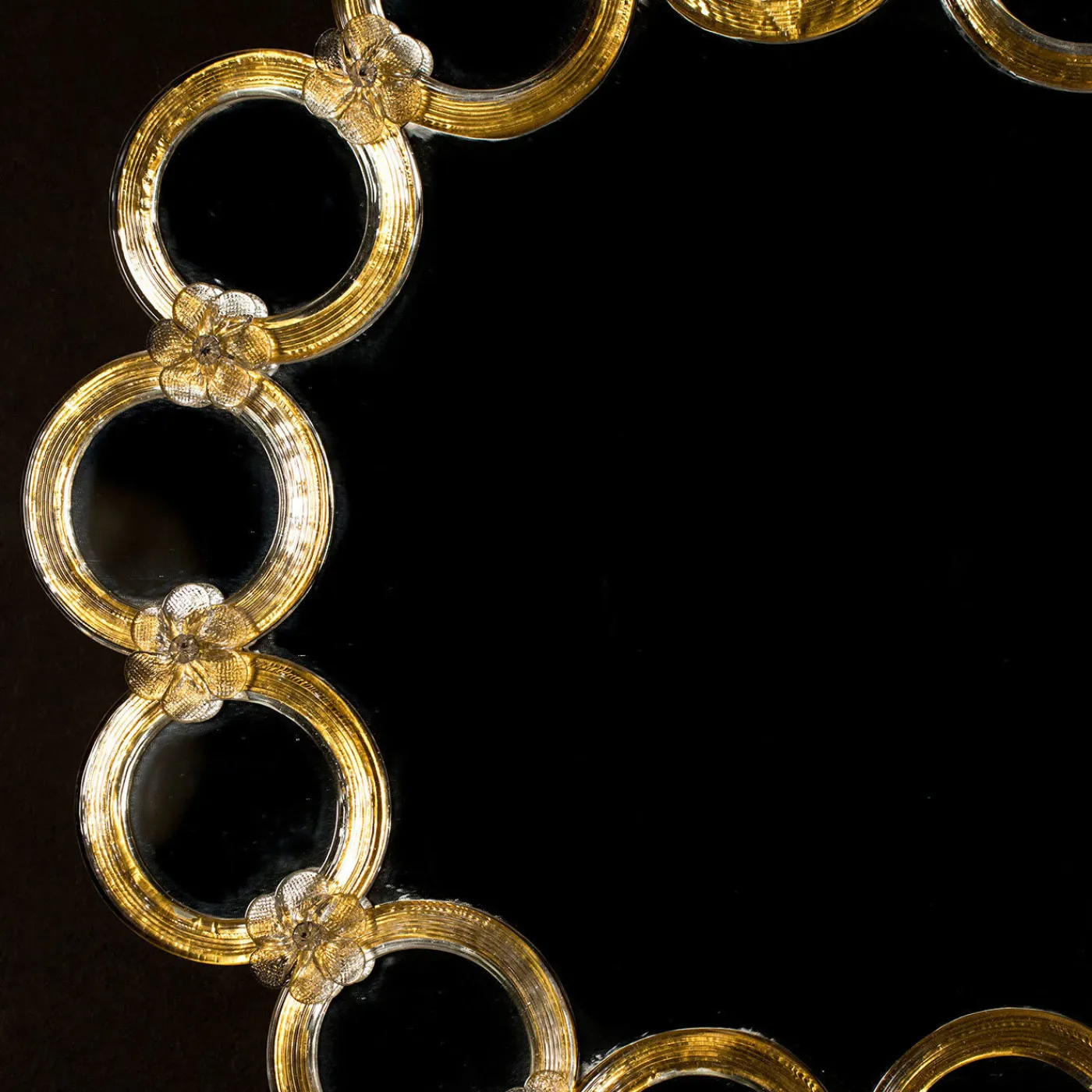 Ongaro & Fuga Specchio da parete in vetro veneziano Anello> Specchi Da Parete