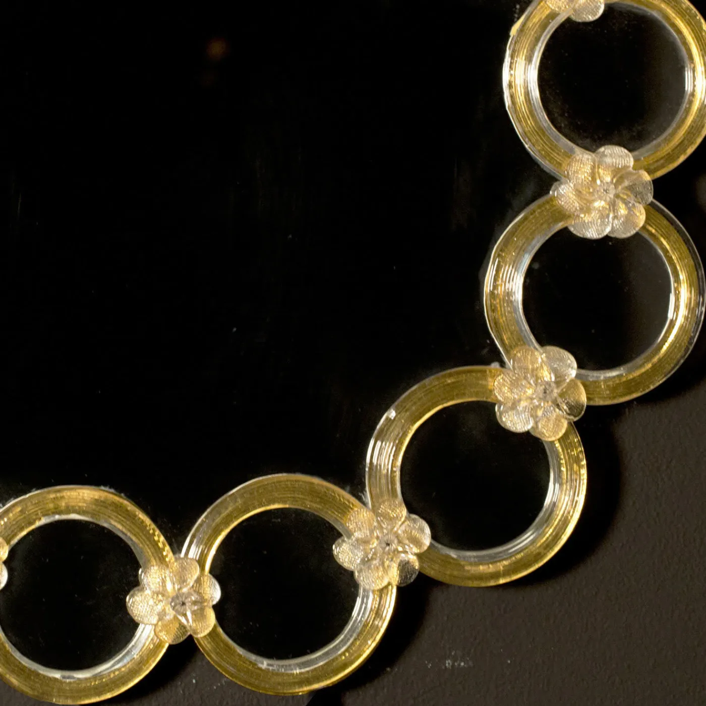 Ongaro & Fuga Specchio da parete in vetro veneziano Anello> Specchi Da Parete