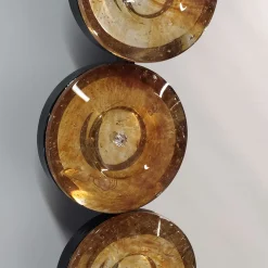 Fratelli Tosi Specchio da parete in vetro di Murano Goccia Ambra> Specchi Da Parete