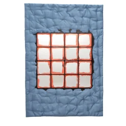 Meritalia Specchio da Parete Mirror 1 Azzurro di Gaetano Pesce> Specchi Da Parete