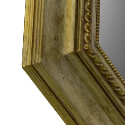 Caiafa Specchio da parete ottagonale in foglia d'argento Mecca> Specchi Da Parete