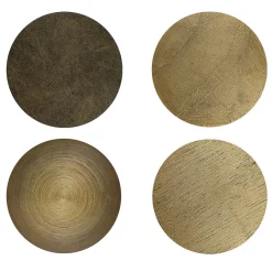 Disain 1971 Specchio da parete ovale Orizzonte in resina spatolata oro><noscript><img width=