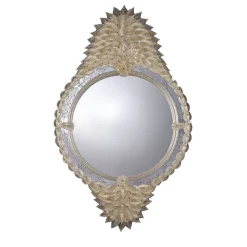 Barbini Specchio da parete Queen con foglia d'oro> Specchi Da Parete