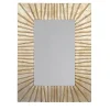 Spini Firenze Specchio da Parete Rettangolare Piccolo con Scanature in Legno Champagne Strip> Specchi Da Parete
