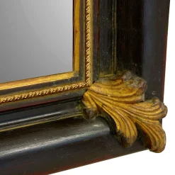 Caiafa Specchio da parete Salvator Rosa in ebano e oro> Specchi Da Parete