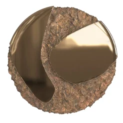 Edizione Limitata by Simone Fanciullacci Specchio da parete scultoreo in bronzo fuso Apollo #5> Sculture Da Parete