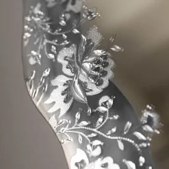 Melting Mirrors Specchio da parete Sinuoso Ondine argento><noscript><img width=