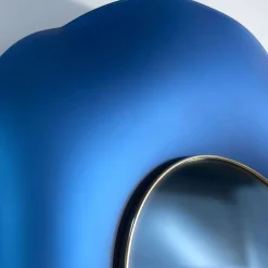 Ghirò Studio Specchio da parete Undulate Satin Blue><noscript><img width=