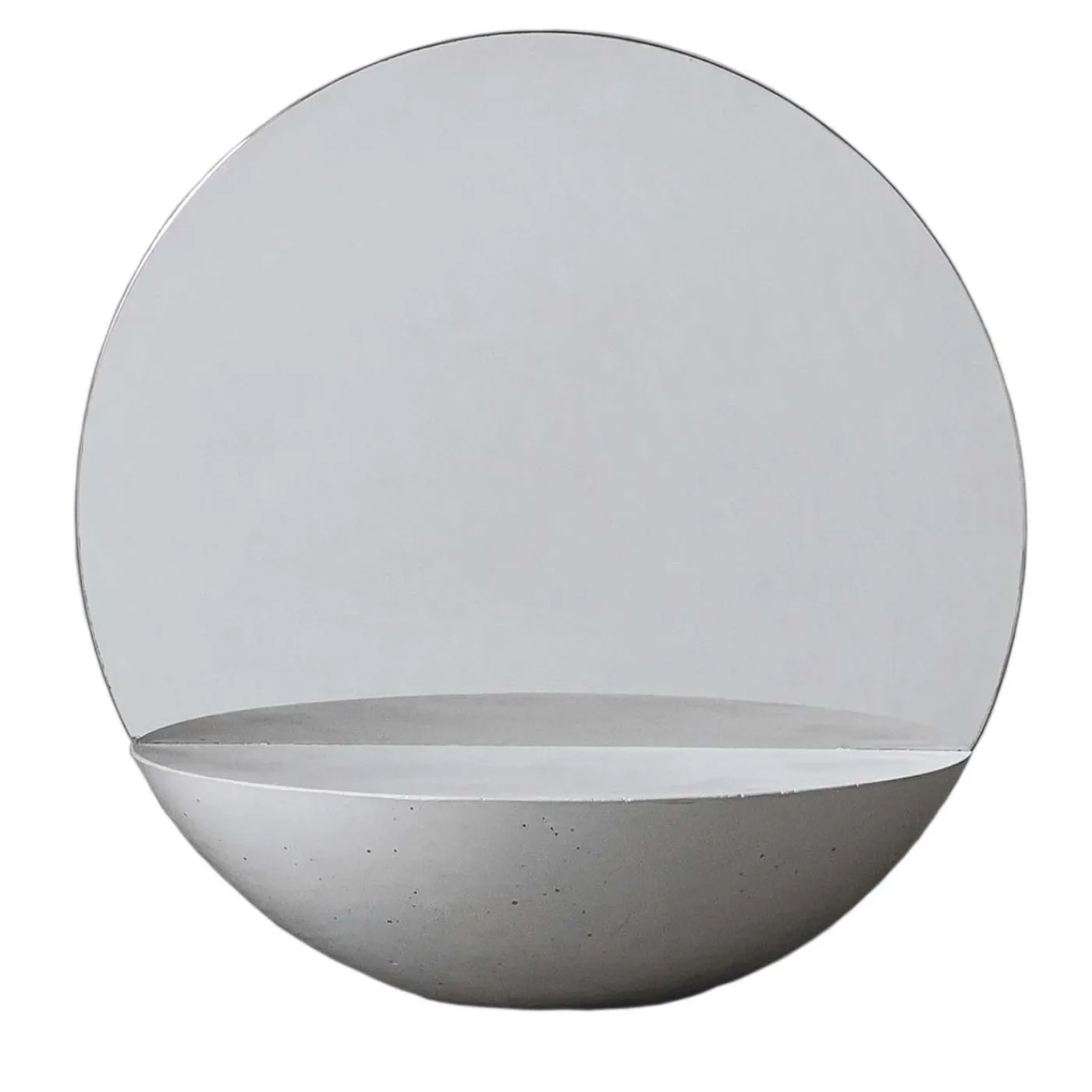 Forma & Cemento Specchio da tavolo bifacciale D30 in bianco> Specchi Da Tavolo