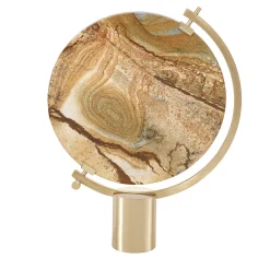 JCP Universe Specchio da tavolo Naia in marmo palomino di CTRLZAK> Specchi Da Tavolo