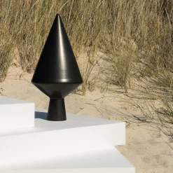 Studio Lievito Specchio da tavolo Nero 52 bucchero di e Maddalena Vantaggi><noscript><img width=