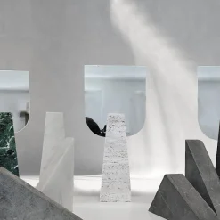 Carcino Design Specchio da tavolo Ophelia in travertino><noscript><img width=