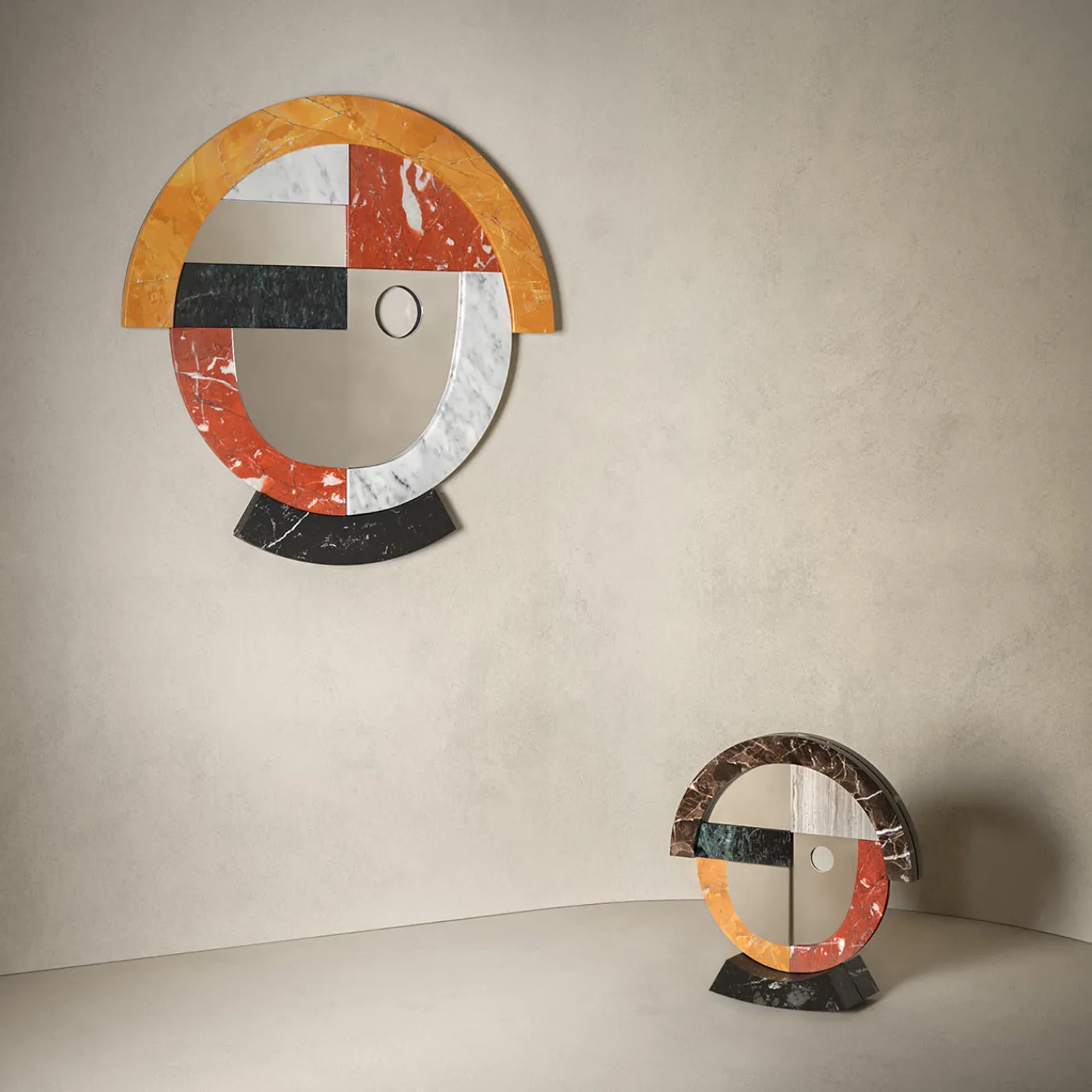 Salvatori Specchio da tavolo policromo Friends Circle> Specchi Da Tavolo