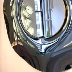 Ghirò Studio Specchio di cristallo fumé fatto a mano Undulate><noscript><img width=