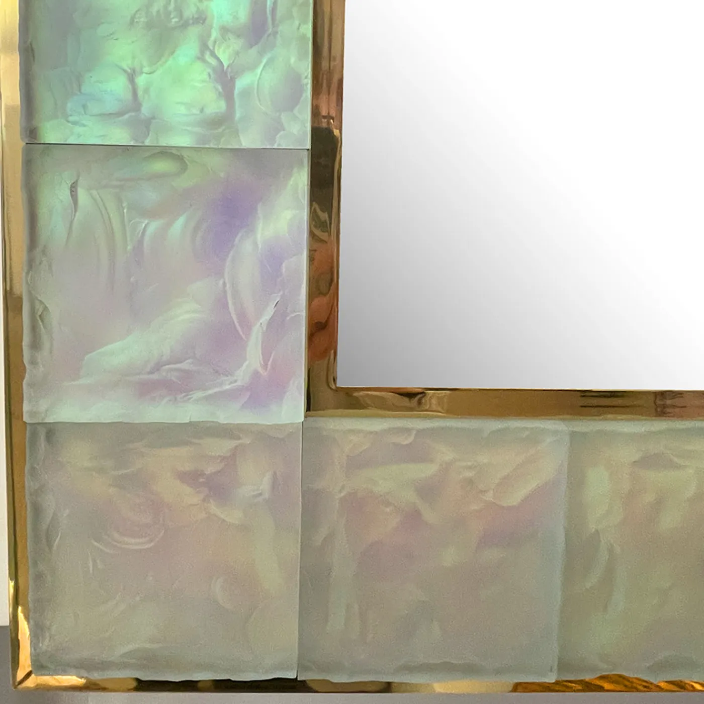 Ghirò Studio Specchio di cristallo iridescente Martelé fatto a mano> Specchi Da Terra