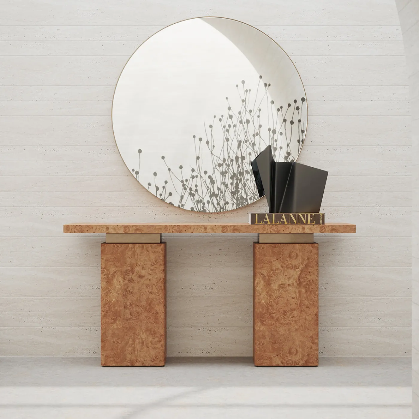 Ultramobili Specchio grafico con cornice in metallo Wildfield> Specchi Da Parete