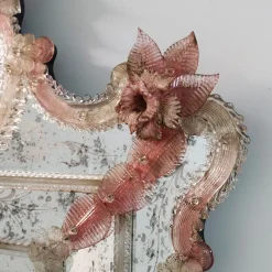 Fratelli Tosi Specchio in vetro di Murano rosa Apollo di><noscript><img width=