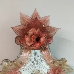 Fratelli Tosi Specchio in vetro di Murano rosa Apollo di><noscript><img width=