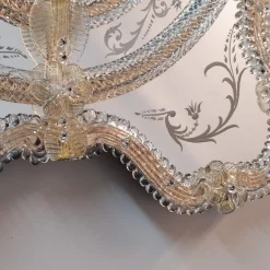 Fratelli Tosi Specchio in vetro di Murano Zeus Gold di><noscript><img width=