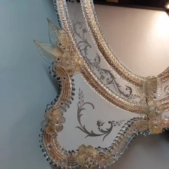 Fratelli Tosi Specchio in vetro di Murano Zeus Gold di><noscript><img width=