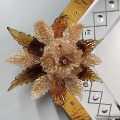 Fratelli Tosi Specchio in vetro di Murano Ambra Gold di> Specchi Da Parete