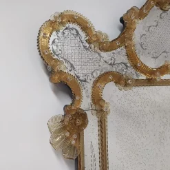 Fratelli Tosi Specchio in vetro di Murano Nettuno Gold di><noscript><img width=