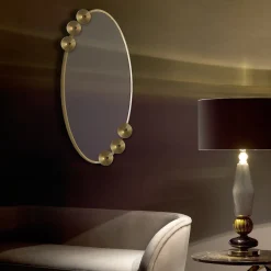 Villari Specchio ovale Dandelion> Specchi Da Parete