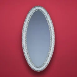 Fratelli Tosi Specchio ovale in vetro di Murano Roseto> Specchi Da Parete