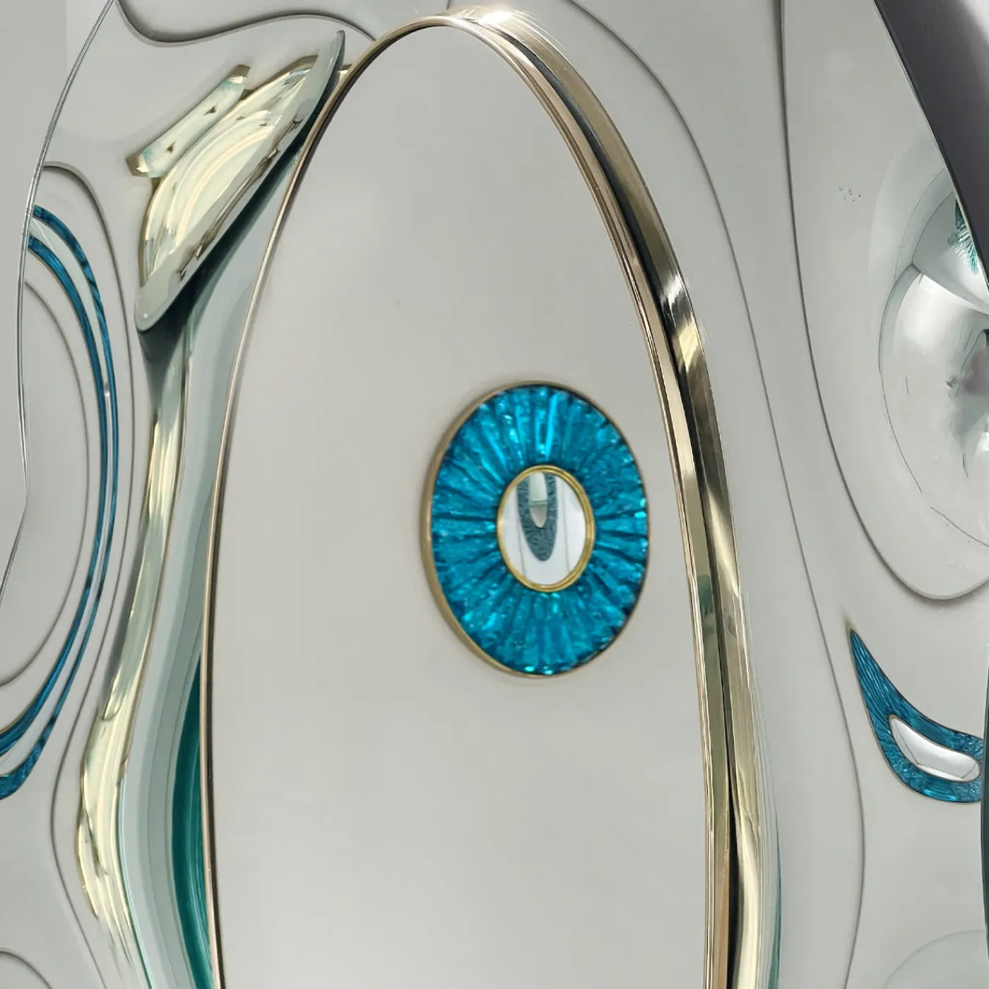 Ghirò Studio Specchio ovale ondulato> Specchi Da Parete