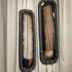 Chiara Provasi Specchio piccolo in stile antiquariato a mano Verve con Pirite> Specchi Da Parete