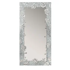 Melting Mirrors Specchio rettangolare da parete Lysiane argento> Specchi Da Parete