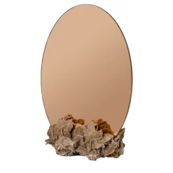 Francesco Maria Messina Specchio rotondo Rosa-Rosæ> Specchi Da Tavolo