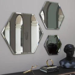 Morica Design Specchio Ruby piccolo esagonale e fumé><noscript><img width=