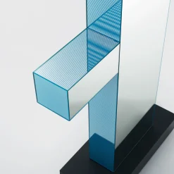 Glas Italia Specchio Totem Shibam 1 di Ettore Sottsass> Specchi Da Terra