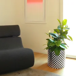 Splot Design Splot4flowers Cachepot ottico nero><noscript><img width=