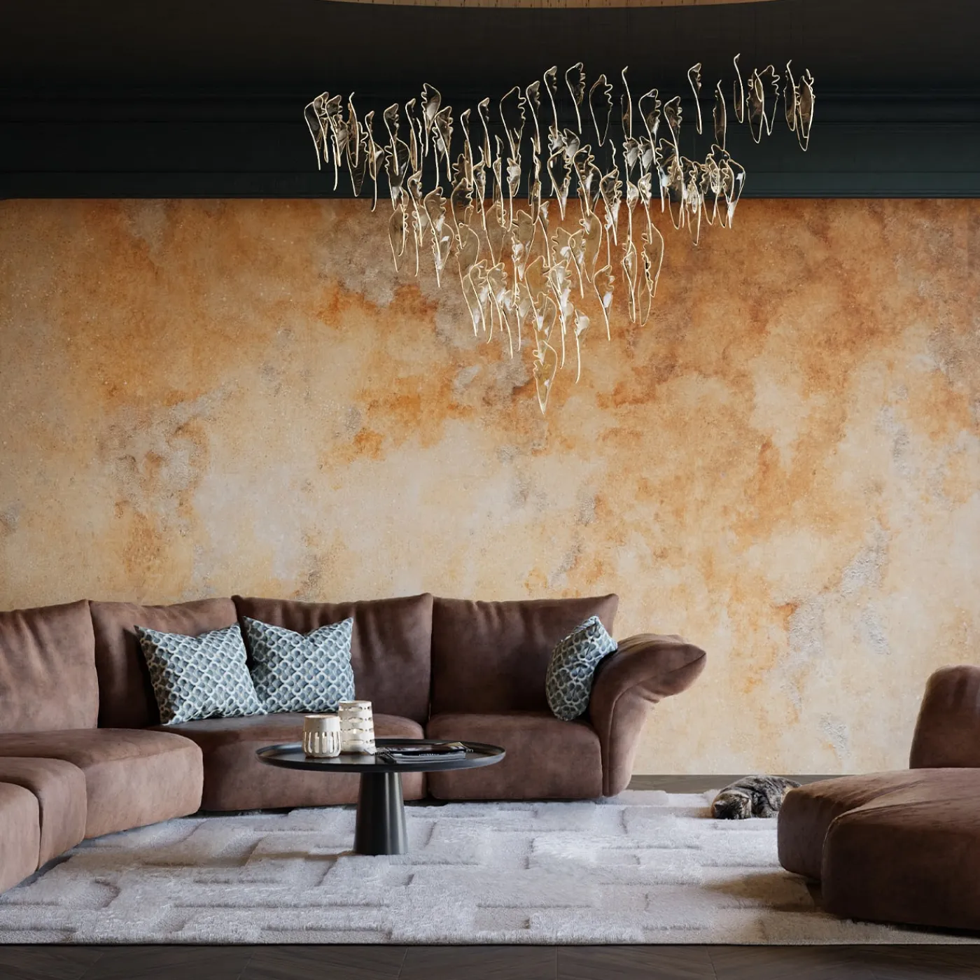 Fabscarte Stardust Sunset Carta da parati dipinta a mano in Collaborazione Con Martyn Thompson> Carte Da Parati