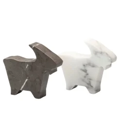 Kimano Statuetta bianca di capra di Alessandra Grasso><noscript><img width=