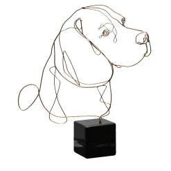 Profilo Statuetta di bronzo Beagle> Statuine