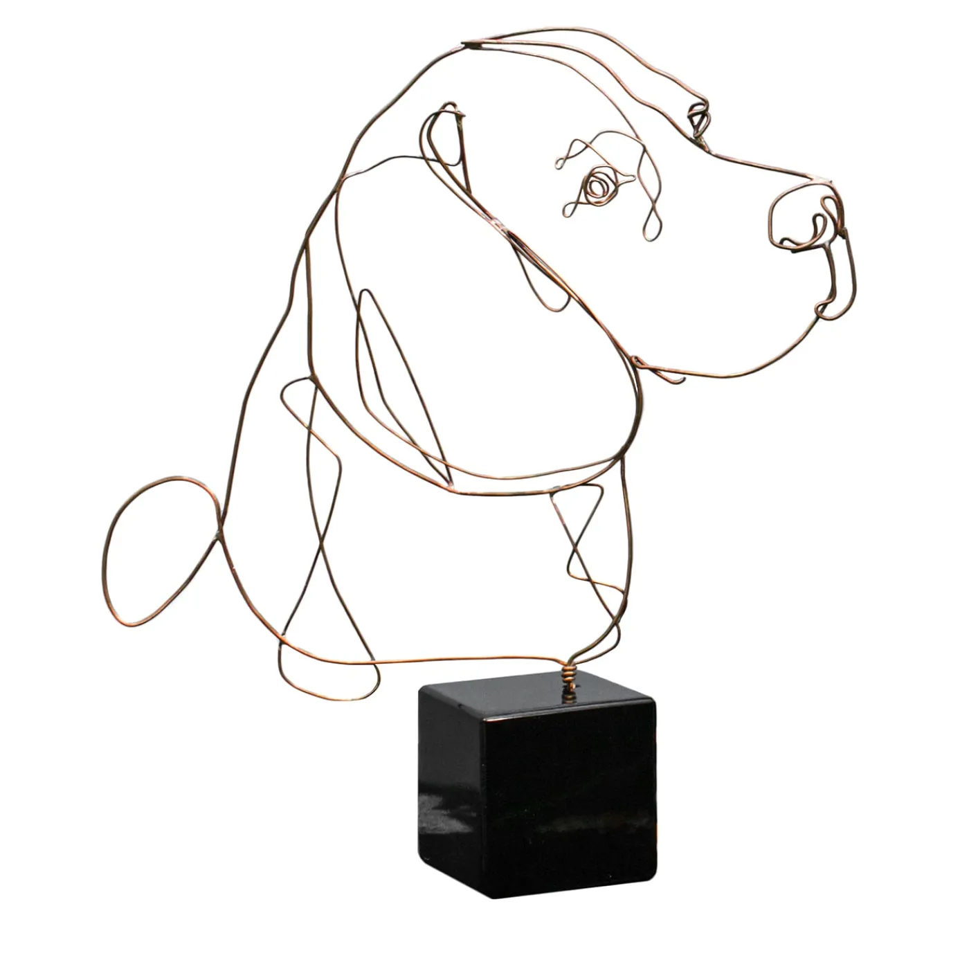 Profilo Statuetta di bronzo Beagle> Statuine