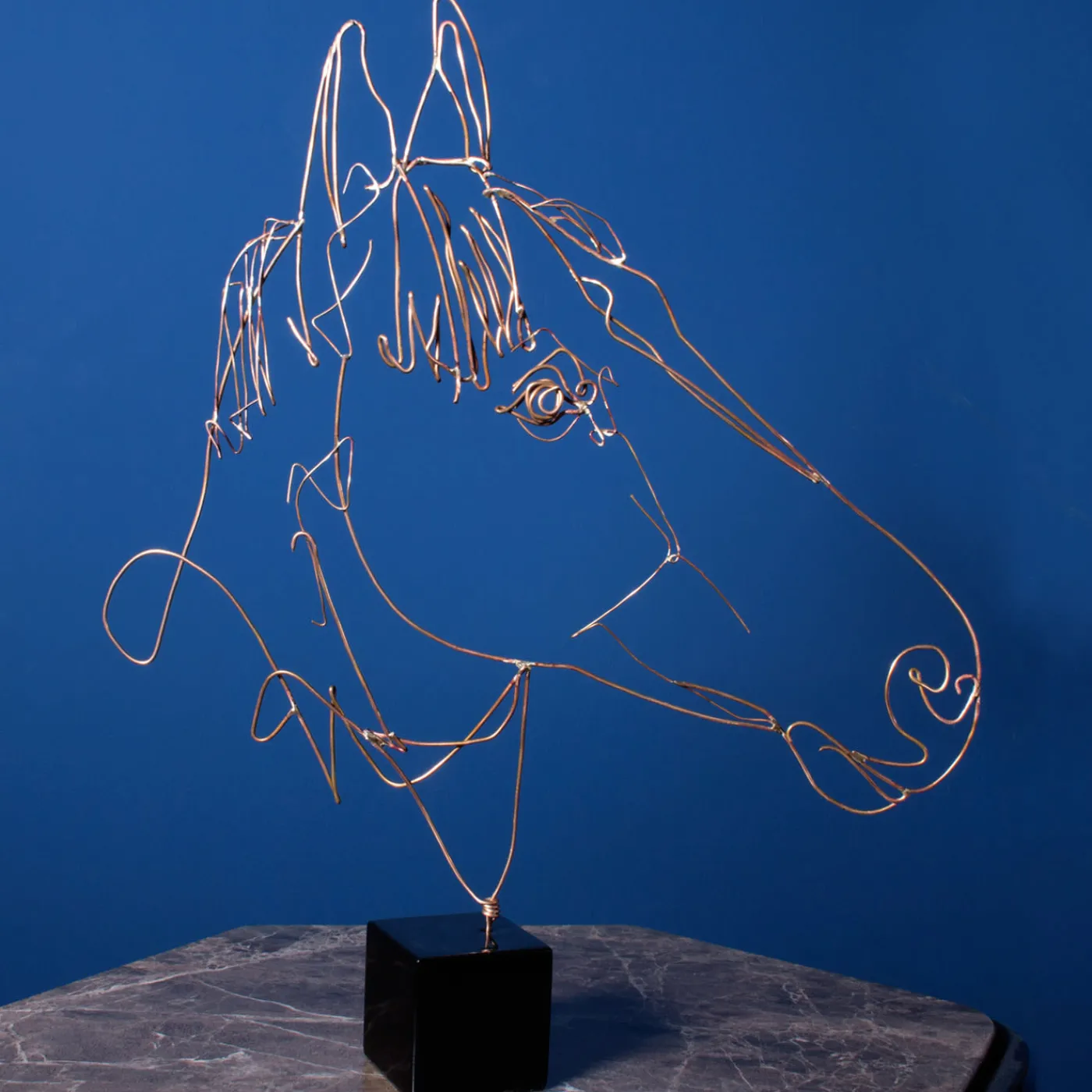 Profilo Statuetta di cavallo in bronzo> Statuine